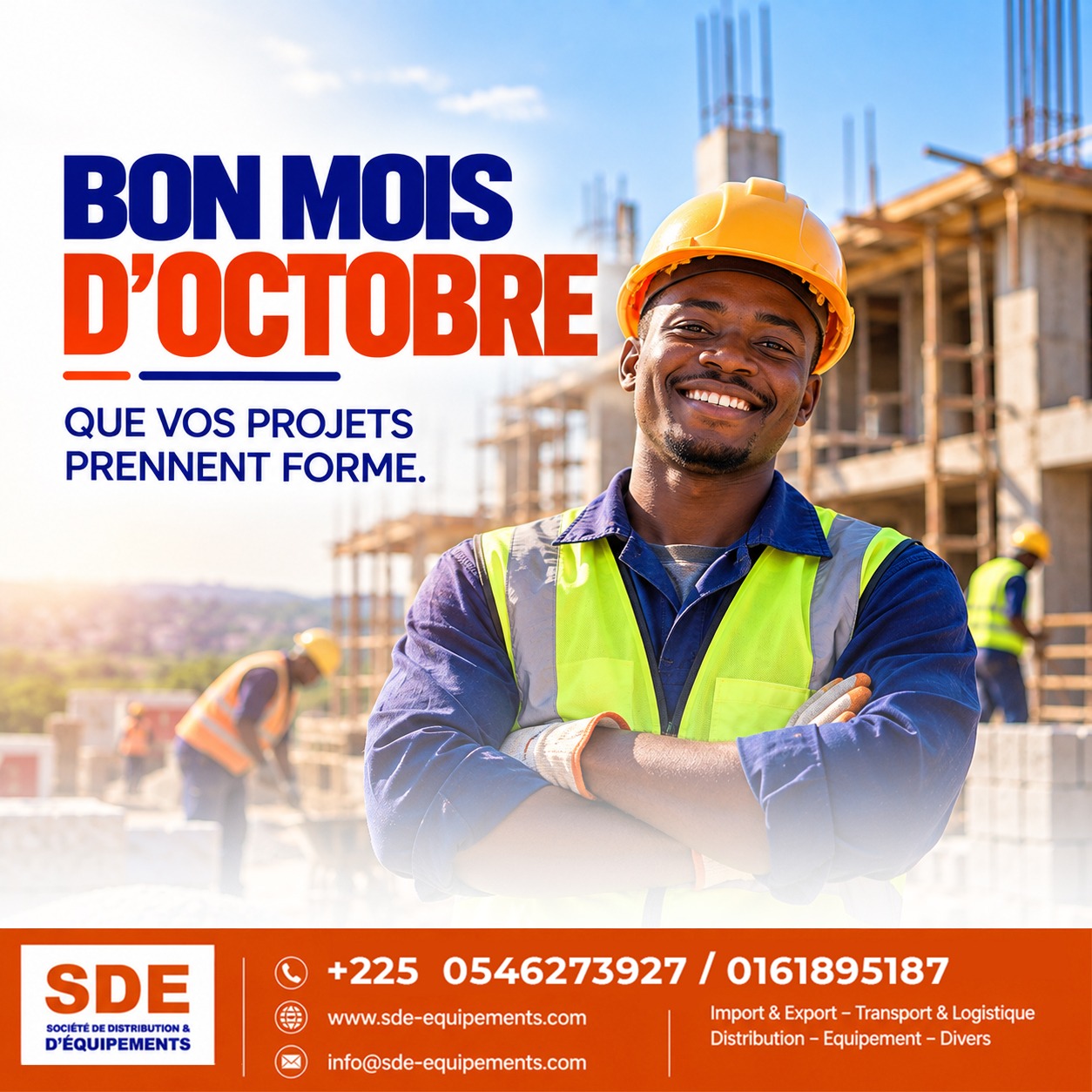 Visuel de vœux pour le mois d'octobre pour SDE